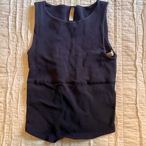 FP Movement Navy Ribbed Cutout Tank Top – Size XS